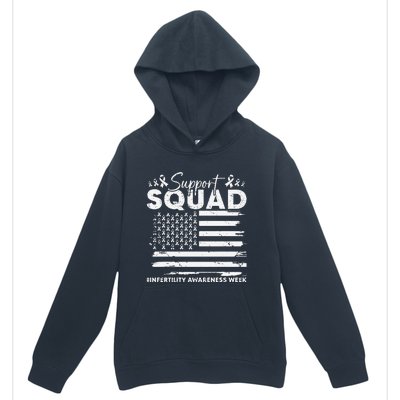 Orange Ribbon Support Infertility Awareness Squad Urban Pullover Hoodie