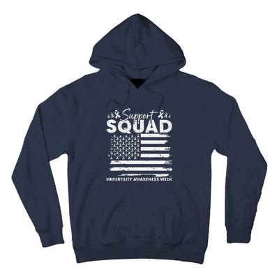 Orange Ribbon Support Infertility Awareness Squad Tall Hoodie