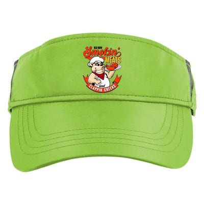 Old Row Smokin Meats And Clappin Cheeks Bbq Adult Drive Performance Visor