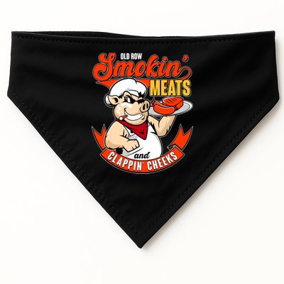 Old Row Smokin Meats And Clappin Cheeks Bbq USA-Made Doggie Bandana