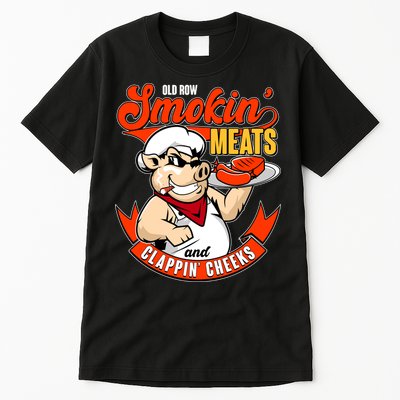 Old Row Smokin Meats And Clappin Cheeks Bbq Tall T-Shirt