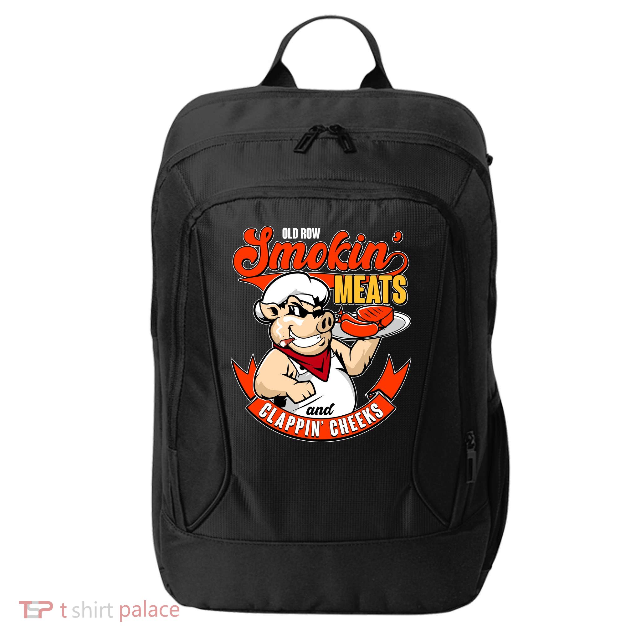 Old Row Smokin Meats And Clappin Cheeks Bbq City Backpack