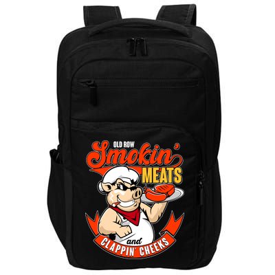 Old Row Smokin Meats And Clappin Cheeks Bbq Impact Tech Backpack
