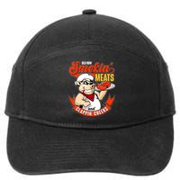 Old Row Smokin Meats And Clappin Cheeks Bbq 7-Panel Snapback Hat
