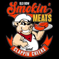 Old Row Smokin Meats And Clappin Cheeks Bbq 16 in Basic Backpack