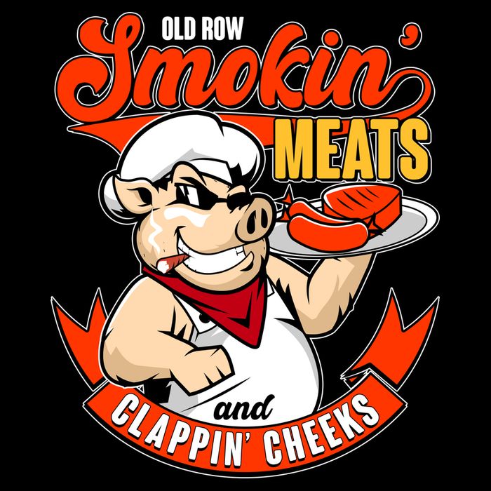 Old Row Smokin Meats And Clappin Cheeks Bbq 16 in Basic Backpack