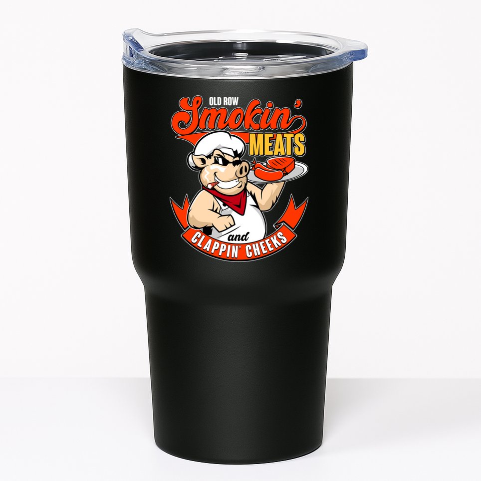 Old Row Smokin Meats And Clappin Cheeks Bbq Tumbler