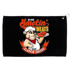 Old Row Smokin Meats And Clappin Cheeks Bbq Grommeted Golf Towel