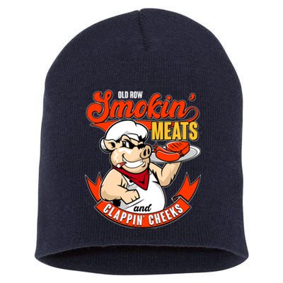 Old Row Smokin Meats And Clappin Cheeks Bbq Short Acrylic Beanie