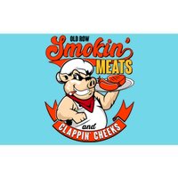 Old Row Smokin Meats And Clappin Cheeks Bbq Bumper Sticker