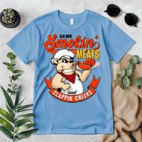Old Row Smokin Meats And Clappin Cheeks Bbq Premium T-Shirt