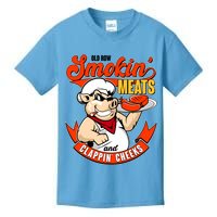 Old Row Smokin Meats And Clappin Cheeks Bbq Kids T-Shirt