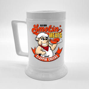 Old Row Smokin Meats And Clappin Cheeks Bbq Beer Stein