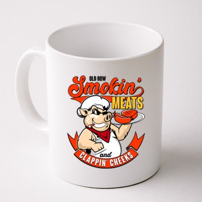 Old Row Smokin Meats And Clappin Cheeks Bbq Coffee Mug