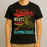 Old Row Smokin Meats And Clapping Cheeks T-Shirt