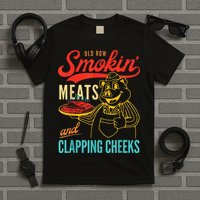 Old Row Smokin Meats And Clapping Cheeks T-Shirt
