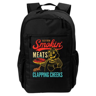Old Row Smokin Meats And Clapping Cheeks Daily Commute Backpack