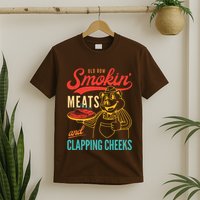 Old Row Smokin Meats And Clapping Cheeks Funny T-Shirt