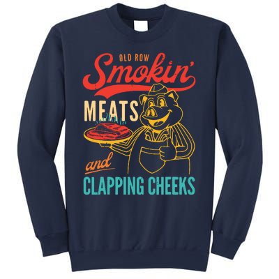 Old Row Smokin Meats And Clapping Cheeks Funny Sweatshirt