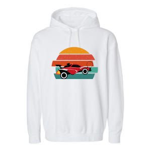 Octane Rocket Soccer Retro Sunset Distressed Graphic Pullove Great Gift Garment-Dyed Fleece Hoodie