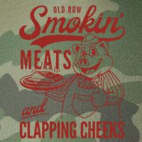Old Row Smokin Meats And Clapping Cheeks Funny Old Row Smokin Meats And Clappi Legacy Tie Dye Trucker Hat