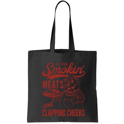 Old Row Smokin Meats And Clapping Cheeks Funny Old Row Smokin Meats And Clappi Bag