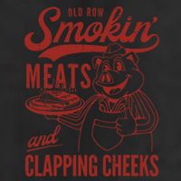 Old Row Smokin Meats And Clapping Cheeks Funny Old Row Smokin Meats And Clappi 25L Jumbo Tote