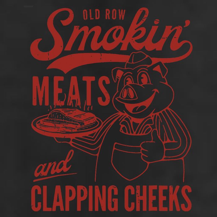 Old Row Smokin Meats And Clapping Cheeks Funny Old Row Smokin Meats And Clappi 25L Jumbo Tote