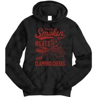 Old Row Smokin Meats And Clapping Cheeks Funny Old Row Smokin Meats And Clappi Tie Dye Hoodie