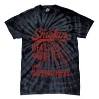 Old Row Smokin Meats And Clapping Cheeks Funny Old Row Smokin Meats And Clappi Tie-Dye T-Shirt