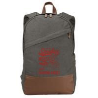 Old Row Smokin Meats And Clapping Cheeks Funny Old Row Smokin Meats And Clappi Cotton Canvas Backpack