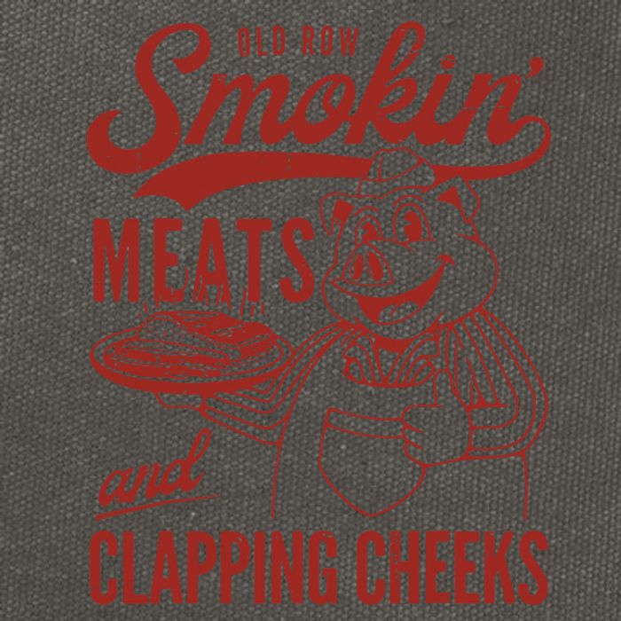 Old Row Smokin Meats And Clapping Cheeks Funny Old Row Smokin Meats And Clappi Cotton Canvas Backpack