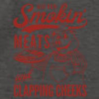Old Row Smokin Meats And Clapping Cheeks Funny Old Row Smokin Meats And Clappi Vector Backpack