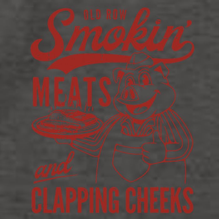 Old Row Smokin Meats And Clapping Cheeks Funny Old Row Smokin Meats And Clappi Vector Backpack