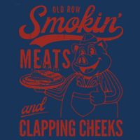 Old Row Smokin Meats And Clapping Cheeks Funny Old Row Smokin Meats And Clappi Infant Baby Jersey Bodysuit