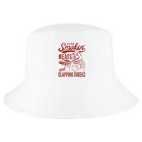 Old Row Smokin Meats And Clapping Cheeks Funny Old Row Smokin Meats And Clappi Cool Comfort Performance Bucket Hat