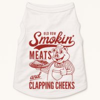 Old Row Smokin Meats And Clapping Cheeks Funny Old Row Smokin Meats And Clappi Doggie Tank