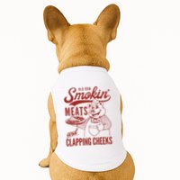 Old Row Smokin Meats And Clapping Cheeks Funny Old Row Smokin Meats And Clappi Doggie Tank