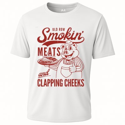 Old Row Smokin Meats And Clapping Cheeks Funny Old Row Smokin Meats And Clappi Performance Shirt