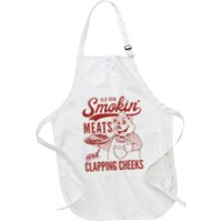Old Row Smokin Meats And Clapping Cheeks Funny Old Row Smokin Meats And Clappi Apron
