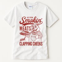 Old Row Smokin Meats And Clapping Cheeks Funny Old Row Smokin Meats And Clappi Tall T-Shirt