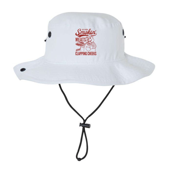 Old Row Smokin Meats And Clapping Cheeks Funny Old Row Smokin Meats And Clappi Bucket Hat