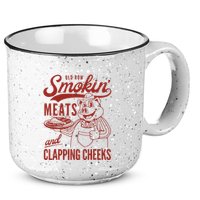 Old Row Smokin Meats And Clapping Cheeks Funny Old Row Smokin Meats And Clappi 15oz Campfire Ceramic Mug