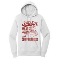 Old Row Smokin Meats And Clapping Cheeks Funny Old Row Smokin Meats And Clappi Women's Pullover Hoodie