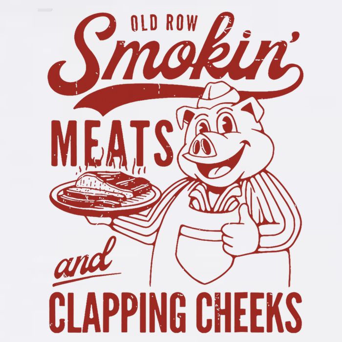 Old Row Smokin Meats And Clapping Cheeks Funny Old Row Smokin Meats And Clappi Poster