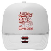 Old Row Smokin Meats And Clapping Cheeks Funny Old Row Smokin Meats And Clappi Trucker Hat