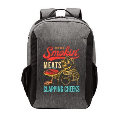 Old Row Smokin Meats And Clapping Cheeks Vector Backpack