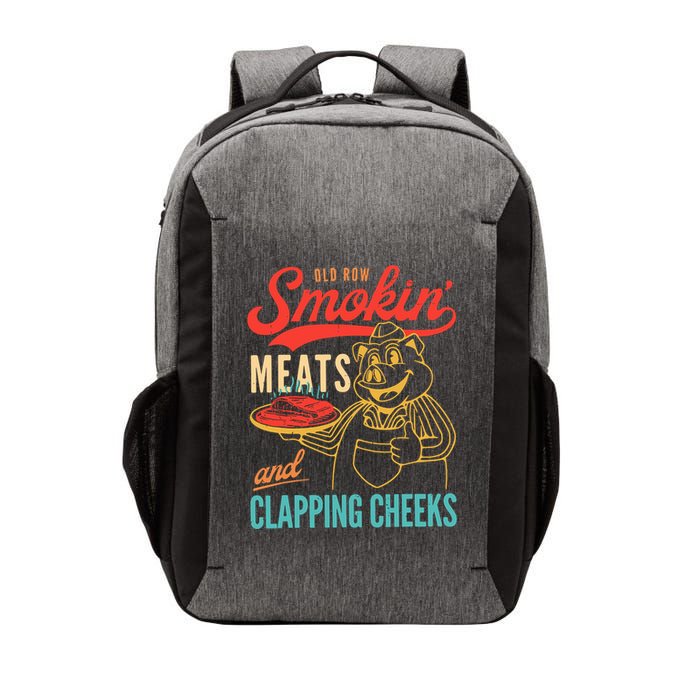 Old Row Smokin Meats And Clapping Cheeks Vector Backpack
