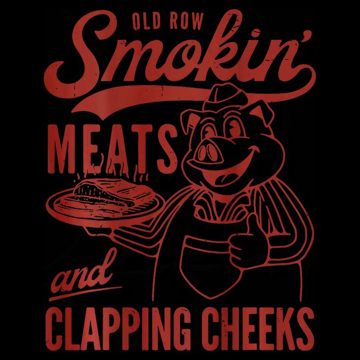 Old Row Smokin Meats And Clapping Cheeks Funny Bbq 16oz Travel Tumbler