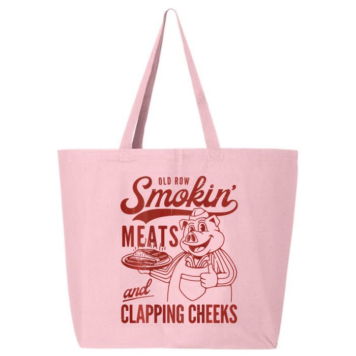Old Row Smokin Meats And Clapping Cheeks Funny Bbq 25L Jumbo Tote